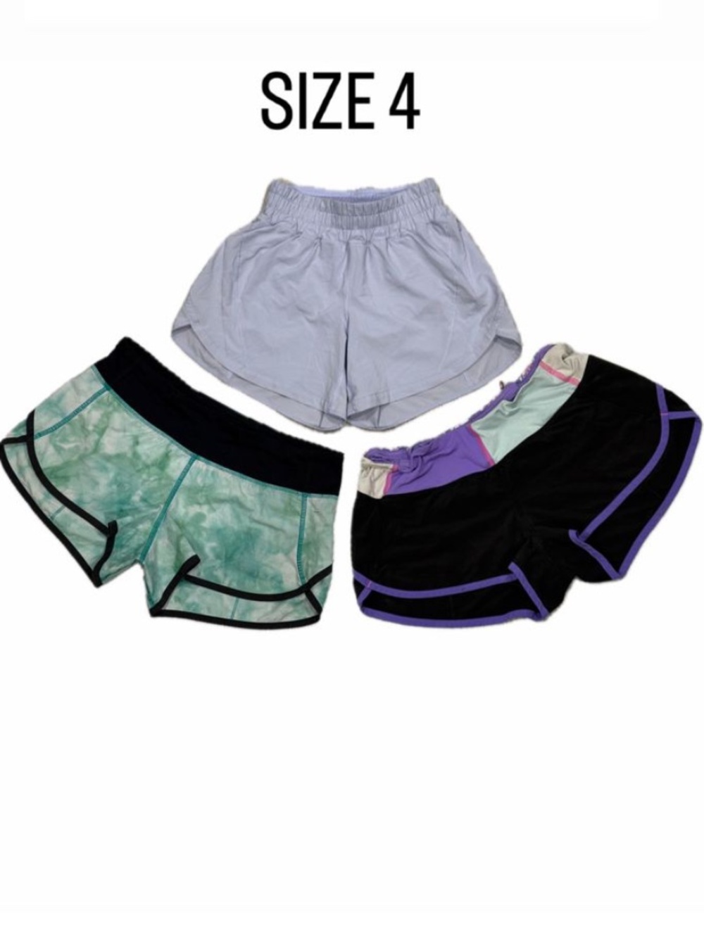 Lululemon Athletic Shorts Bundle - Set of 3 Size 4